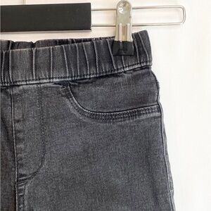 H&M Kids Washed Black Jeggings  size 8 Elastic Waist Skinny fit